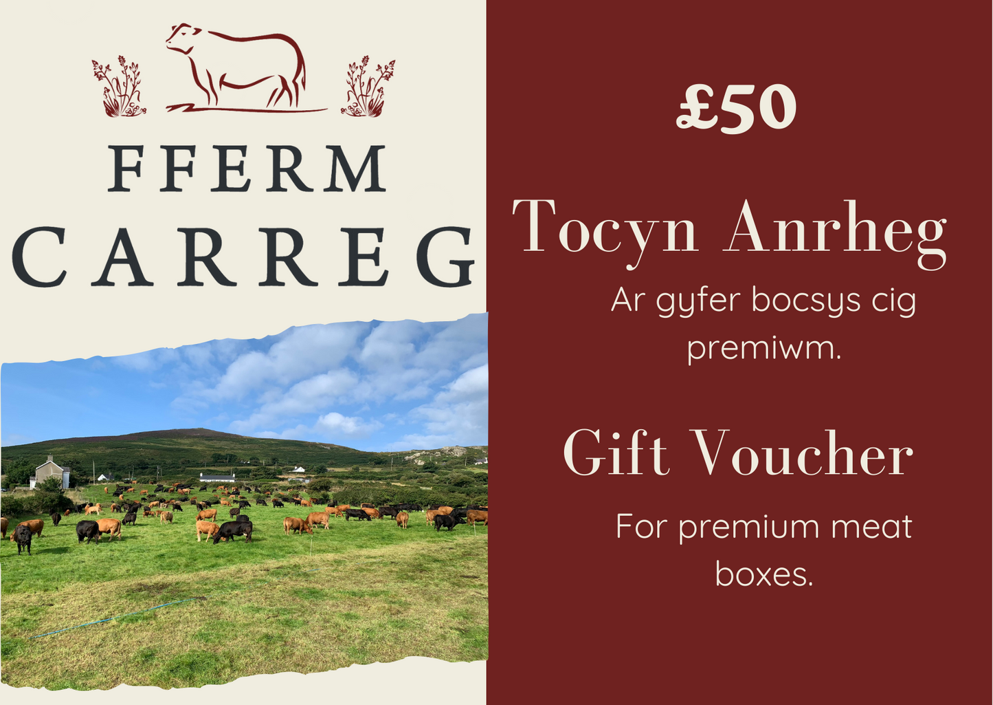 Fferm Carreg Gift Voucher