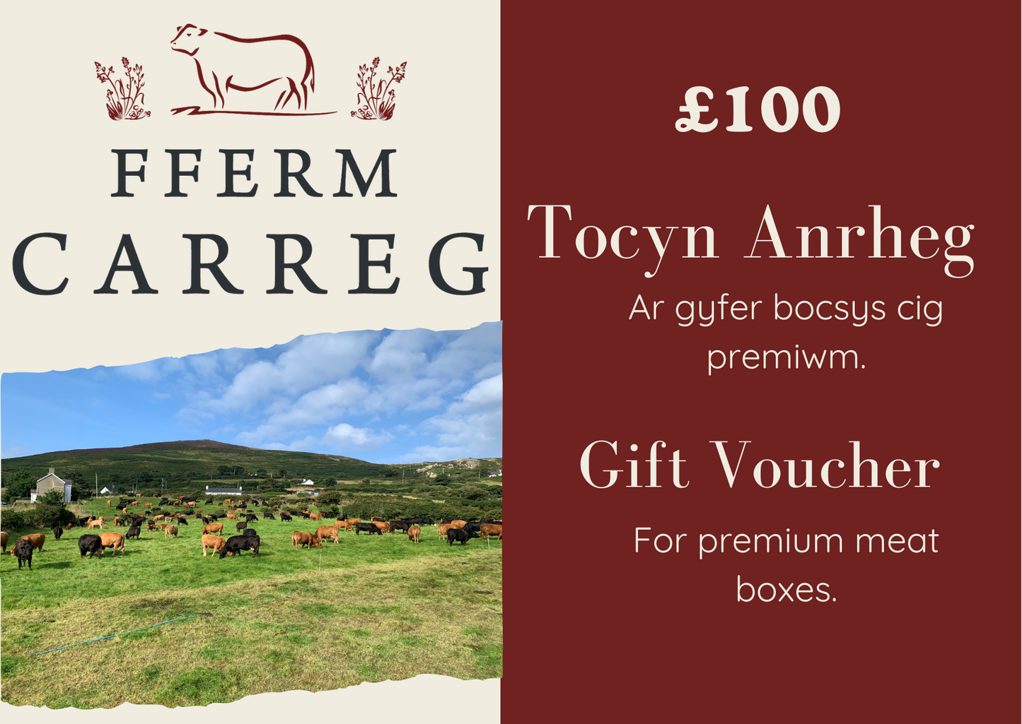 Fferm Carreg Gift Voucher